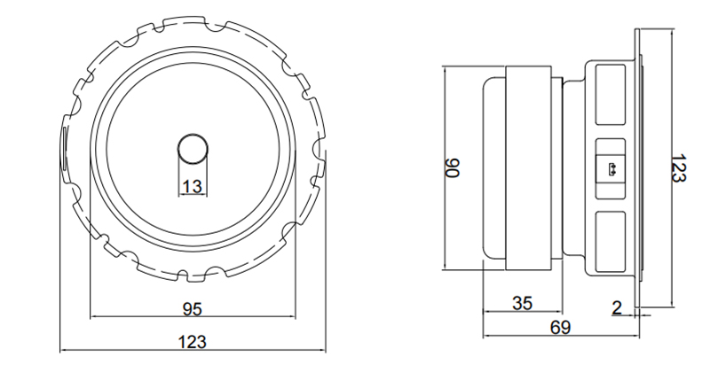 MR45F03 4.5 inch subwoofer