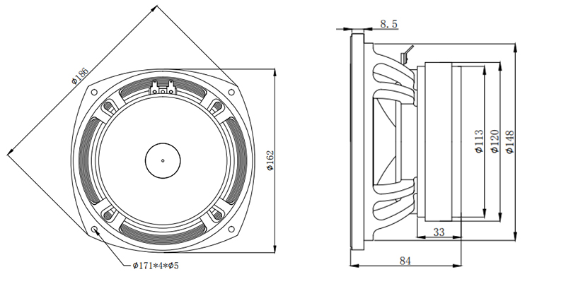 MR06H06A 6 inch woofer