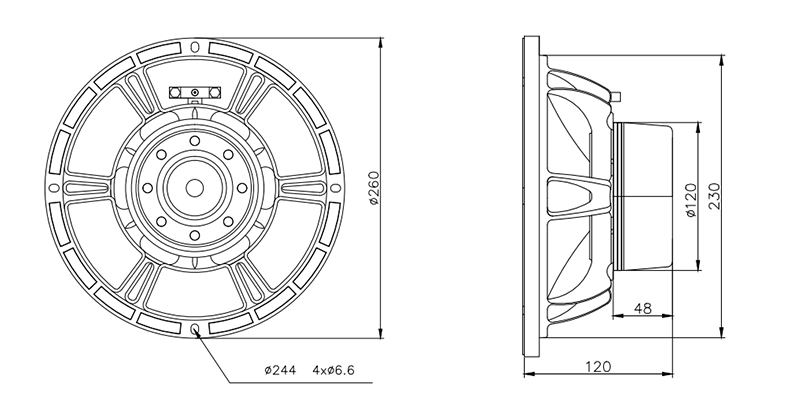 MR10HF950A-01 10-inch neodymium speaker