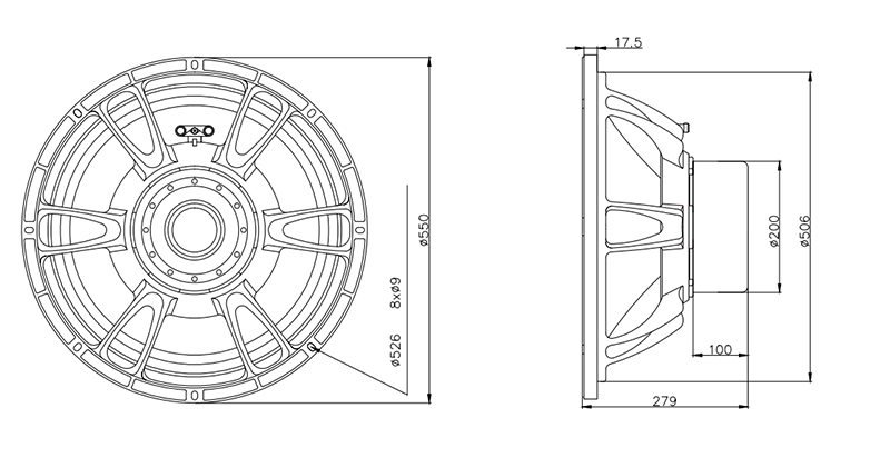 MR21SW001A-01 21-inch subwoofer