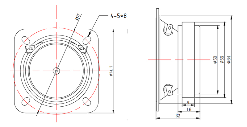 MR65T01C-A HF tweeter speaker