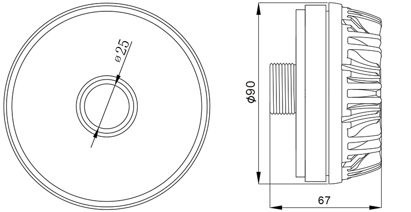 MR3408 tweeter speaker