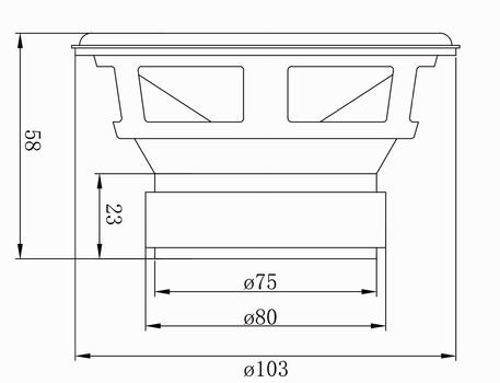 MR04F15A-A 4 inch speaker