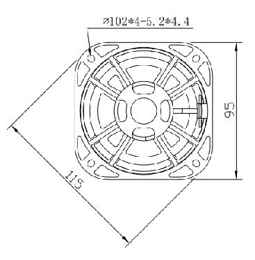 MR04N03C  4 inch neodymium speaker