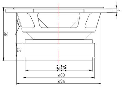 MR04F02C-A  4 inch HiFi speaker