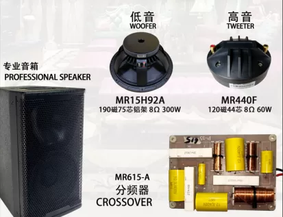 How does the frequency divider protect the speaker