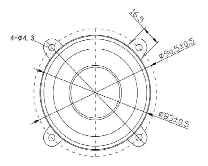 MR03F09C 3 inch subwoofer