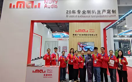 We also shine at GETshow, the world’s large-scale professional stage lighting and audio exhibition . Covering 130,000 square meters, the exhibition gathers more than 1,000 well-known global brands . Our customized speaker solutions for performance venues have sparked enthusiastic discussions among industry peers and customers. Additionally, we never miss Prolight + Sound Guangzhou, the world’s largest entertainment and pro AV industry event . Amidst 2,209 exhibitors and 110,363 visitors , our products stand out with innovative design and superior audio performance, winning trust from domestic and foreign clients.